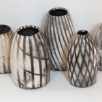 Smoke-fired vases