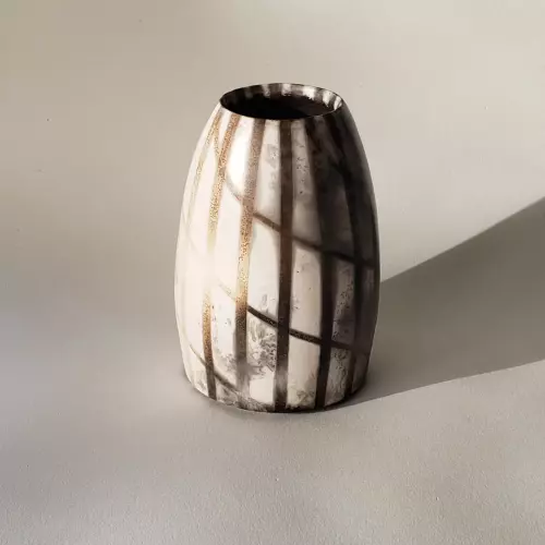 Smoke-fired Vase by Ian George
