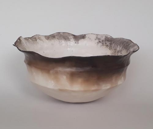 Smoke-fired bowl by Karen George